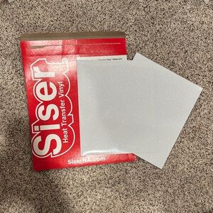 Crafting Sparkling White Heat Transfer Vinyl